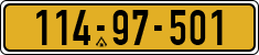 License plate of Israel, Regular plates