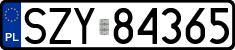 License plates of Poland, Regular car plates