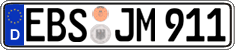 German license plate, Regular plates