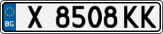 License plate of Bulgaria, Cars
