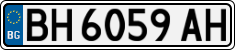 License plate of Bulgaria, Cars