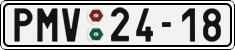 License plate of the Czech Republic, Cars (1960)