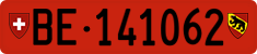 License plate of Switzerland, Cars