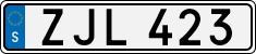 License plate of Sweden, Regular plates
