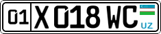 License plate of Uzbekistan, Private owners