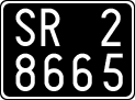 License plate of Italy, Cars (1927 year series)