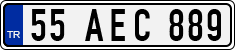 License plate of Turkey, Regular plates