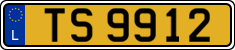 License plate of Luxembourg, 2003 year system