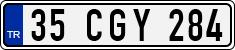 License plate of Turkey, Regular plates