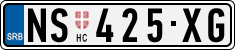 License plate of Serbia, Cars