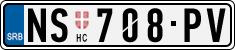 License plate of Serbia, Cars