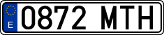 License plates of Spain, Ordinary (2000)