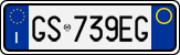 License plate of Italy, Cars (1994 year series)