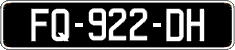 French license plate, SIV (oldtimers)
