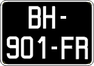 French license plate, SIV (oldtimers)