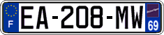 French license plate, SIV (ordinary)