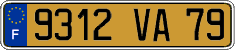 French license plate, FNI