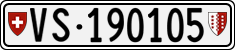 License plate of Switzerland, Cars