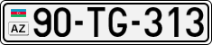 License plate of Azerbaijan, Cars