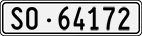 License plate of Switzerland, Cars