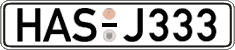 German license plate, Regular plates