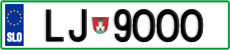 License plate of Slovenia, Vanity Plates