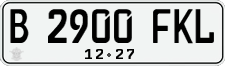 License plate of Indonesia, Regular plates