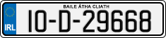 License plate of Ireland, Regular plates