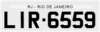 License plate of Brazil, Private owners (1990)