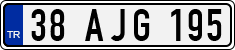 License plate of Turkey, Regular plates