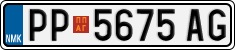 License plate of North Macedonia, Regular plates (2012)
