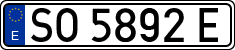 License plates of Spain, 1971 year series