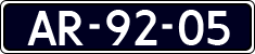 License plate of the Netherlands, Imported oldtimers (cars)