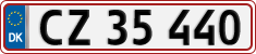 License plate of Denmark, Regular plates