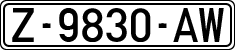License plates of Spain, 1971 year series