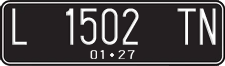 License plate of Indonesia, Regular plates
