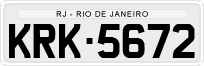 License plate of Brazil, Private owners (1990)