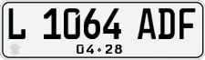 License plate of Indonesia, Regular plates