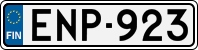 License plate of Finland, Cars