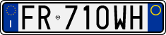 License plate of Italy, Cars (1994 year series)