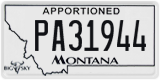 Montana, Apportioned