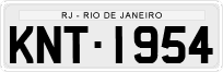 License plate of Brazil, Private owners (1990)