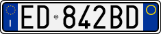 License plate of Italy, Cars (1994 year series)