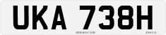 License plate of the United Kingdom, 1963 year system