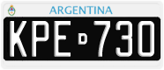 License plate of Argentina, Cars (1995, ABC 123)