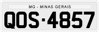License plate of Brazil, Private owners (1990)