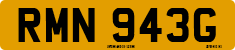 License plate of the United Kingdom, 1963 year system