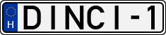 license plates of Hungary, Vanity Plates (1990)
