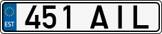 License plate of Estonia, Regular car plates