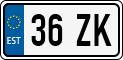 License plate of Estonia, Motorcycles